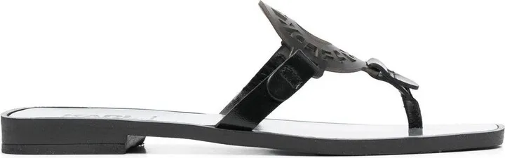 Logo-Patch Thong Sandals
