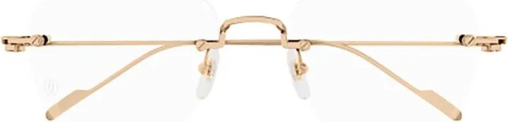 Cartier Rectangle Rimless Glasses