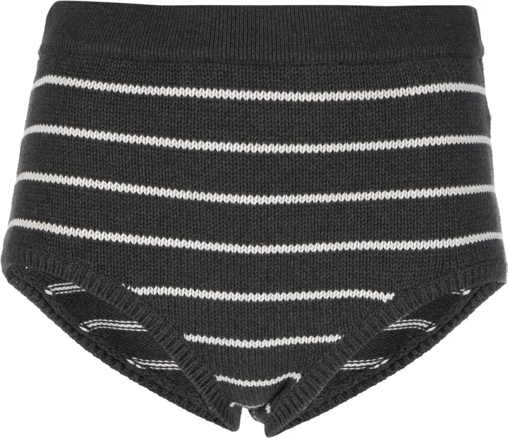 Striped Knitted Shorts