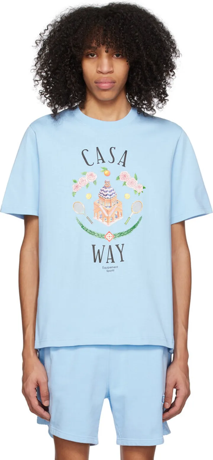 Casablanca Blue 'Casa Way' T-Shirt
