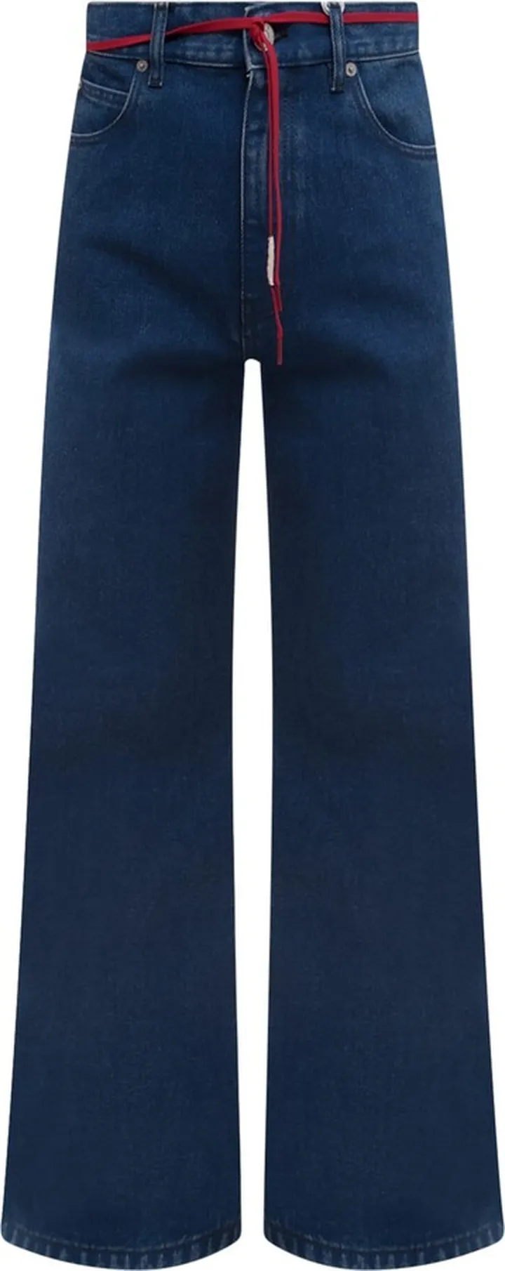 Cotton jeans with wide leg