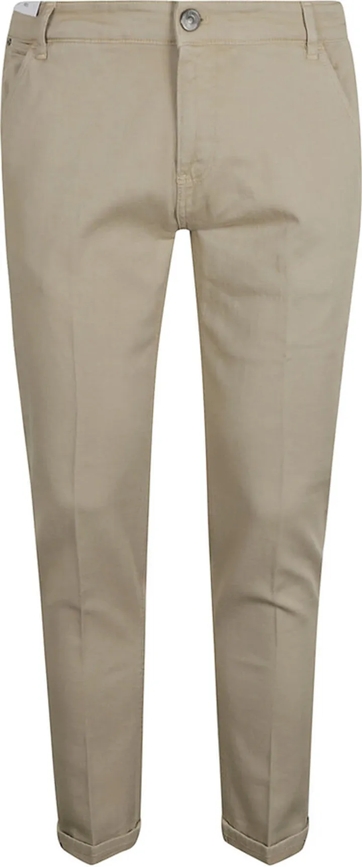 Logo Patch Cropped Plain Trousers