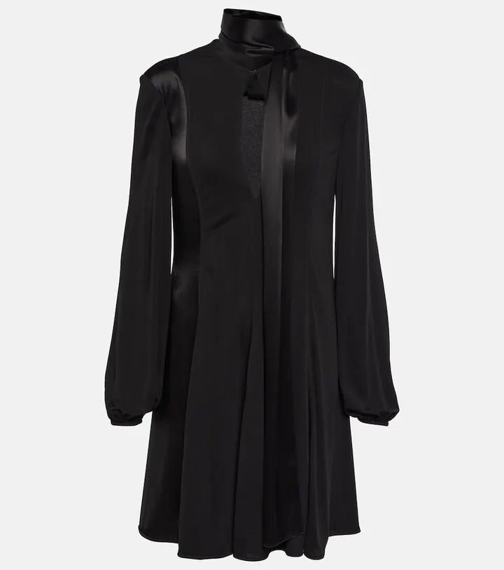 Lavaliere satin dress