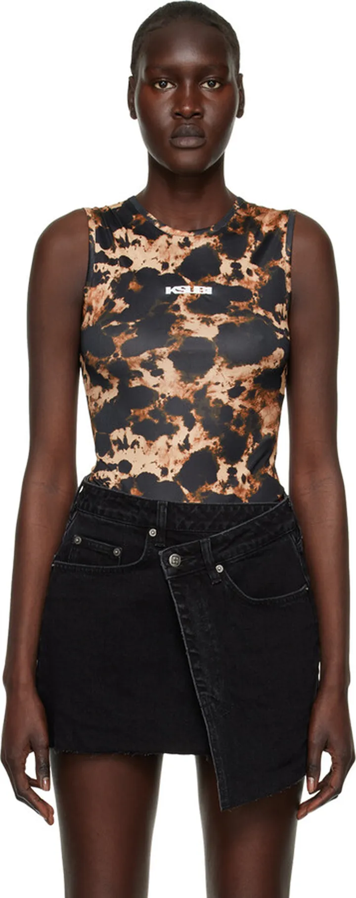 Ksubi Black & Tan Khaos Bodysuit