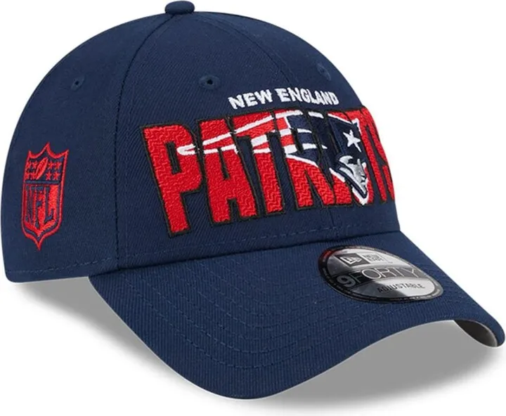 Men's New Era Navy New England Patriots 2023 Nfl Draft 9FORTY Adjustable Hat