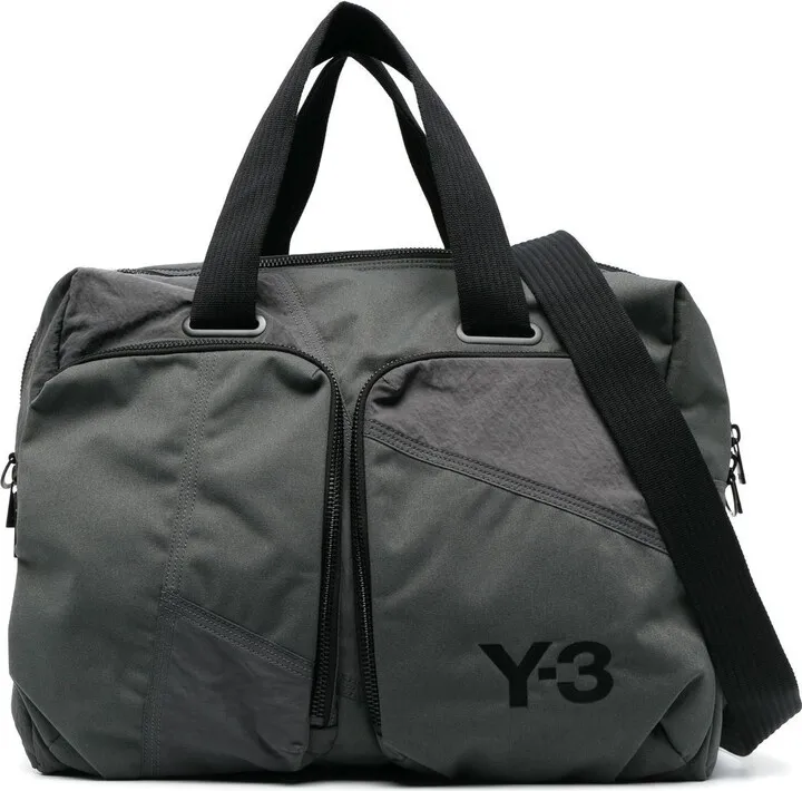 Logo-Print Multi-Pocket Holdall