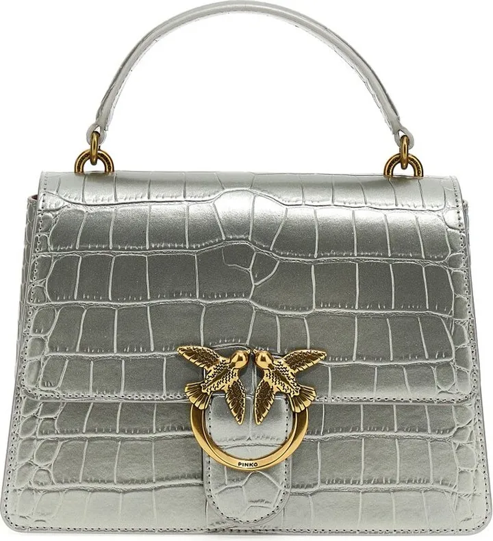 Pinko Love Classic Embossed Tote Bag