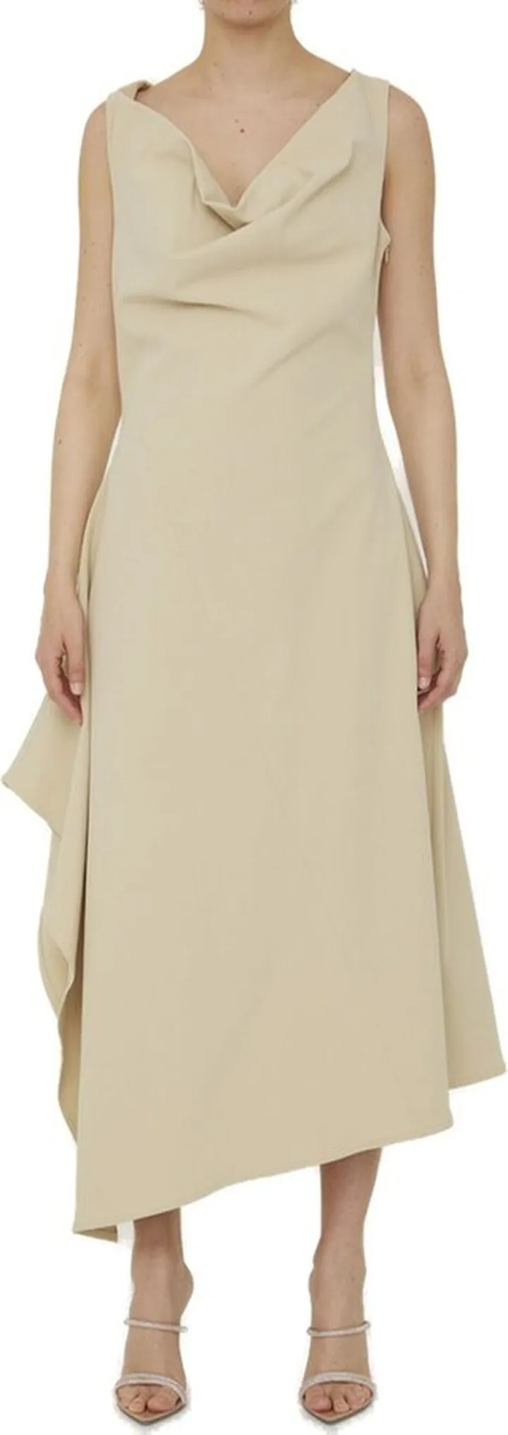 Bottega Veneta Asymmetrical Designed Midi Dress