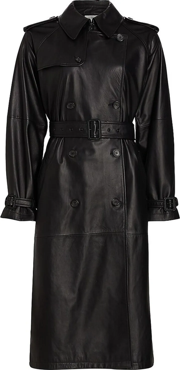 Leather Tanner Trench Coat