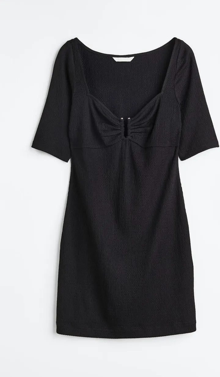 Crinkled Jersey Dress