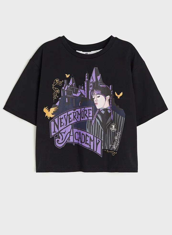 Kids Graphic Print Oversized T-Shirt