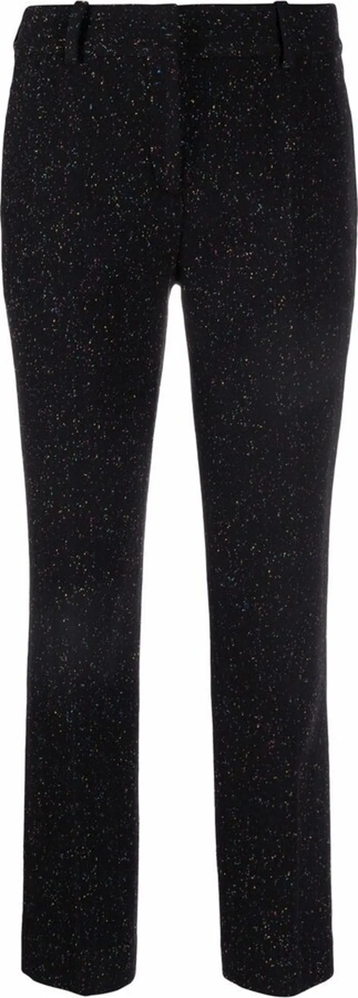 Speckle-Knit Tailored Trousers