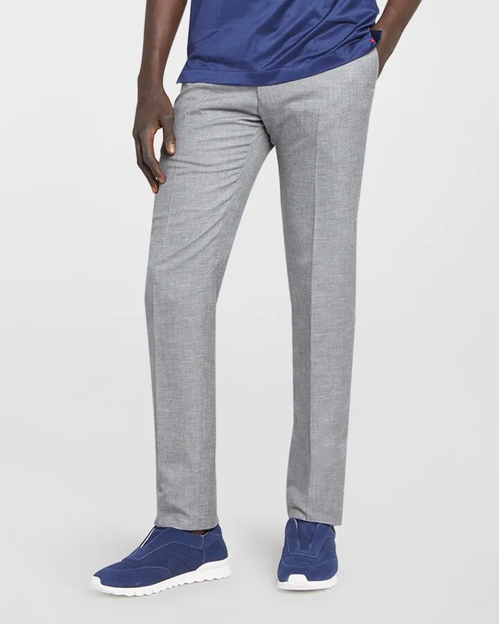 Men's Slim-Leg Twill Dress Pants