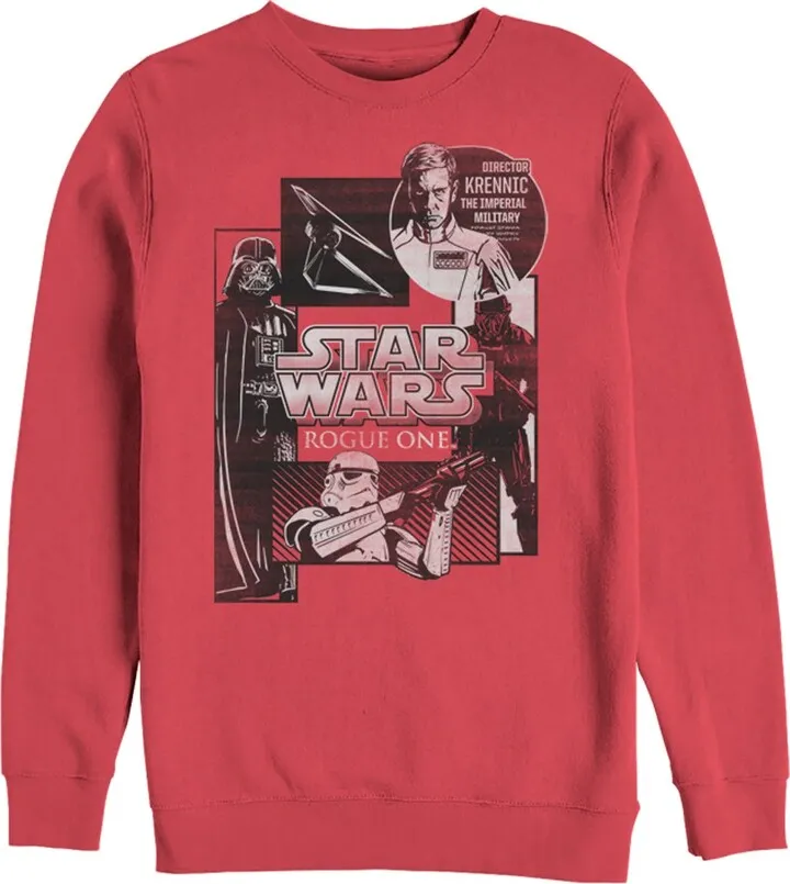 Men's Star Wars Rogue One Imperial Military Sweatshirt - Red - Small