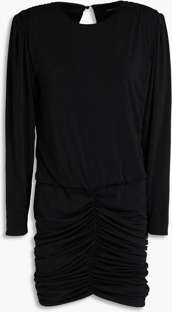 Flynn ruched jersey mini dress
