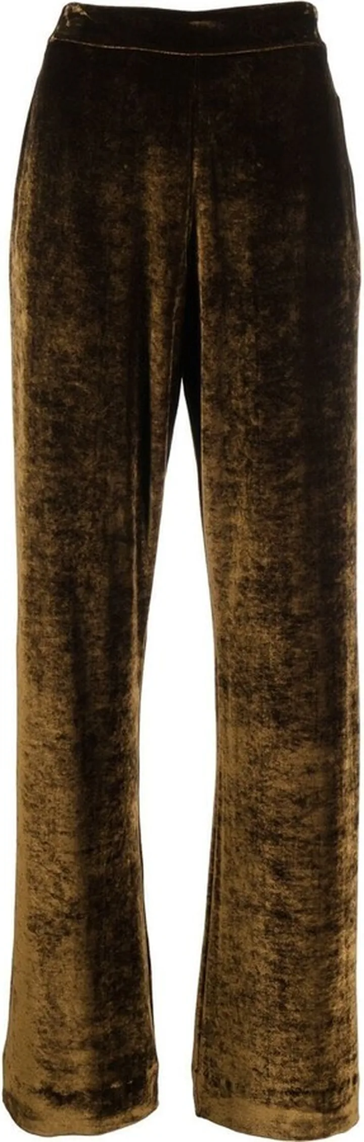 Straight-Leg Velvet Trousers
