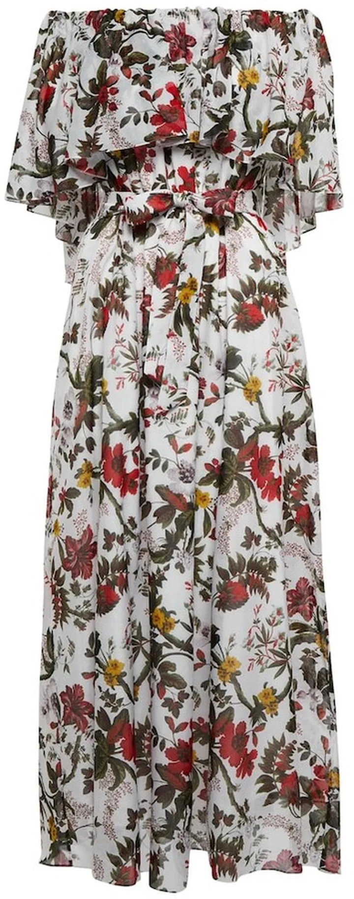 Vacation Algarve cotton and silk maxi dress