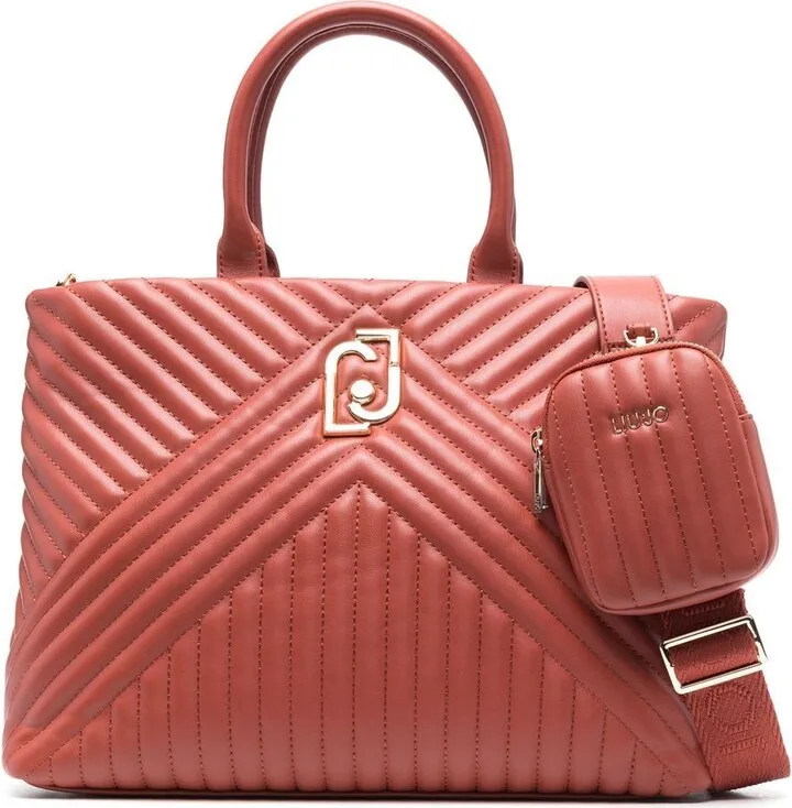 Quilted Faux-Leather Tote Bag