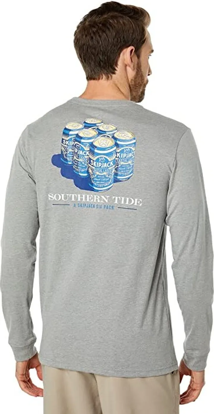Southern Tide 6-Pack Heather Tee (Heather Quarry) Men's Clothing