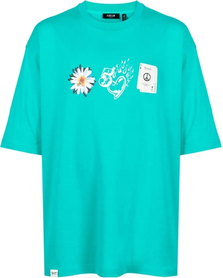 graphic-print cotton T-shirt