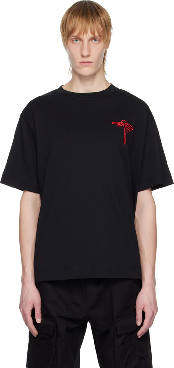 Simone Rocha Black Oversized T-Shirt