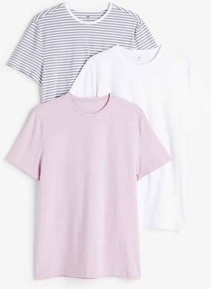3-pack Slim Fit T-shirts