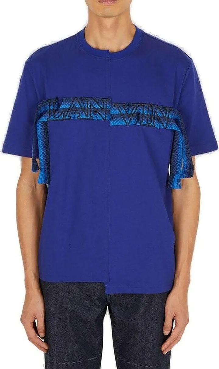 Lanvin Logo Embroidered Crewneck T-Shirt