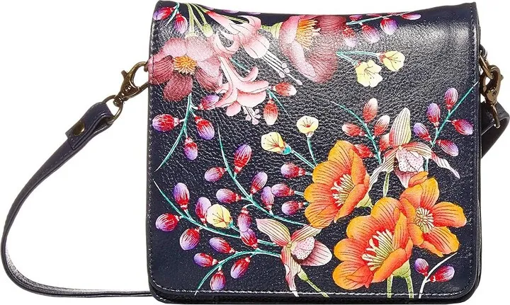 Anuschka Small Messenger - 669 (Moonlit Meadow) Handbags
