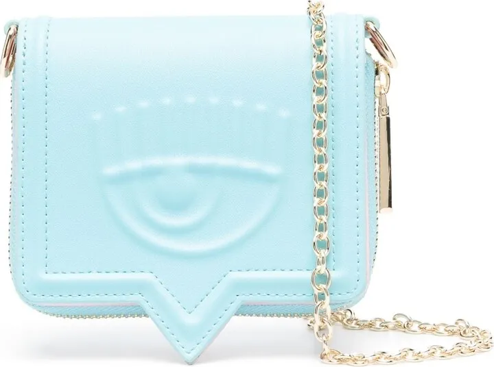 Eyelike-motif shoulder bag