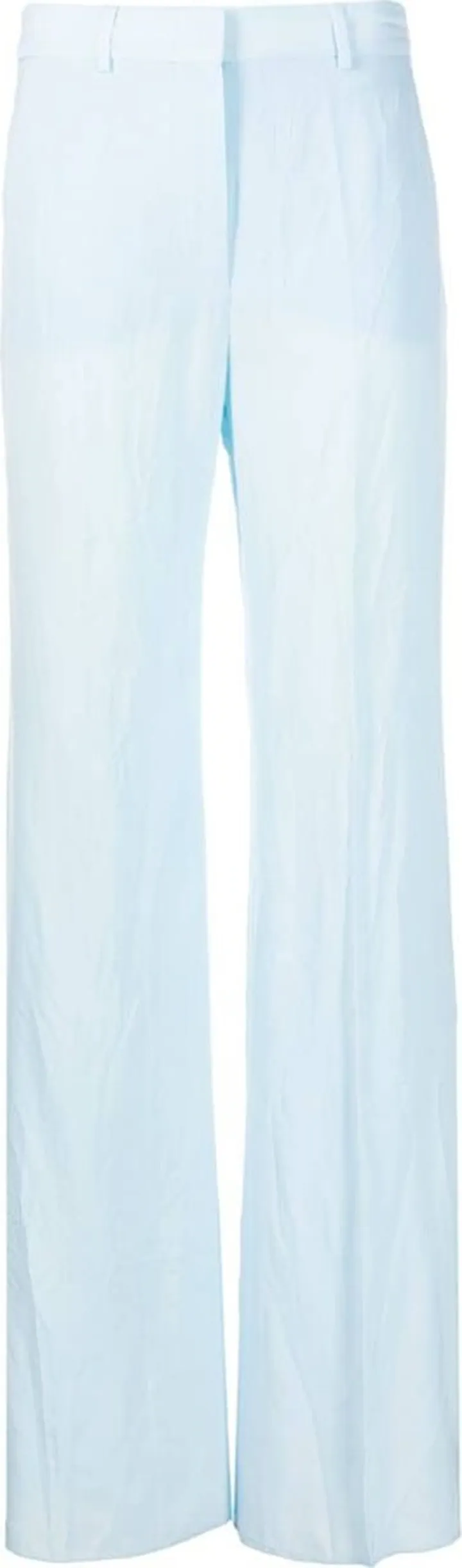 High-Waisted Straight Trousers
