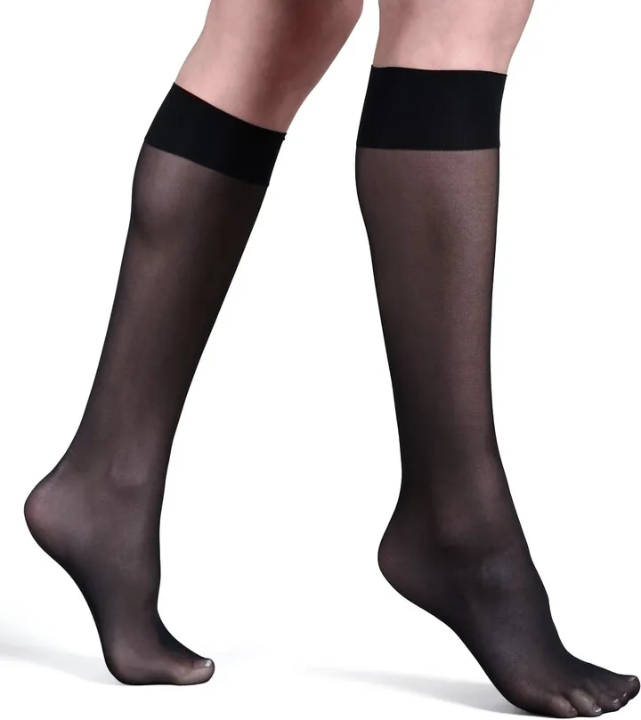 Satin Touch Sheer Knee-Highs