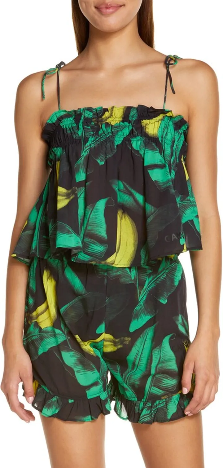 Banana Print Organic Cotton Camisole