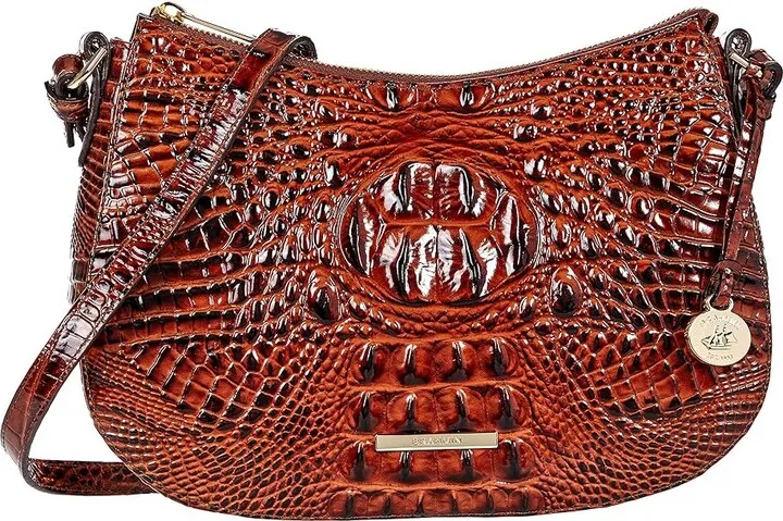 Brahmin Melbourne Shayna Crossbody (Pecan) Handbags