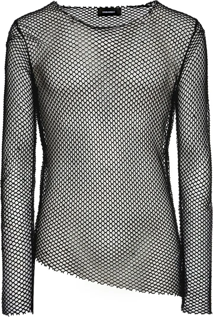 Mesh long sleeve t-shirt