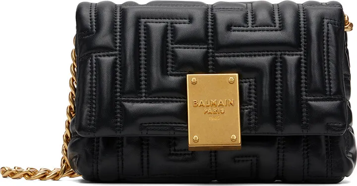 Balmain Black 1945 Soft Bag