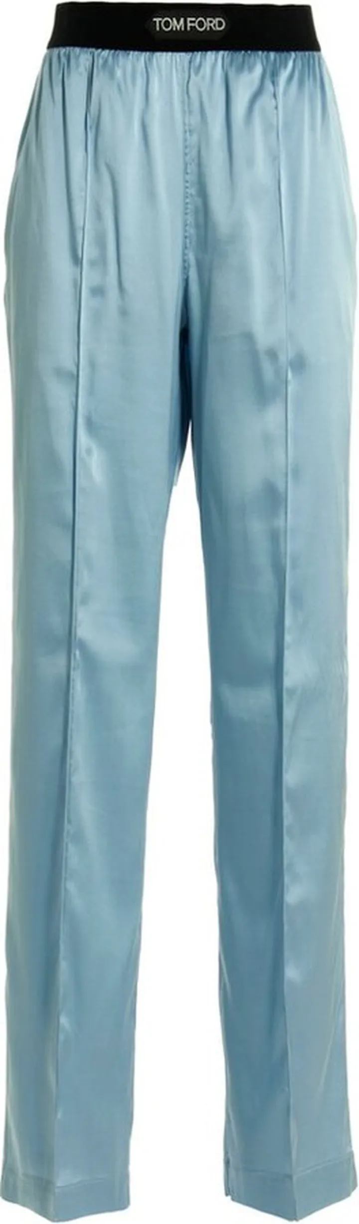 Tom Ford Logo Waistband Straight Leg Pants
