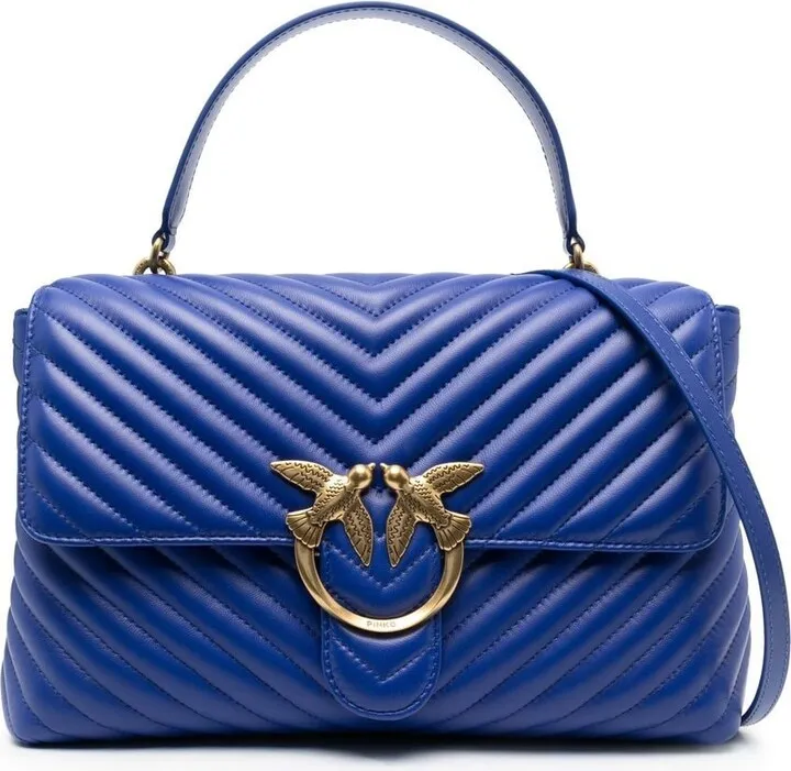 Logo-Plaque Quilted Crossbody Bag