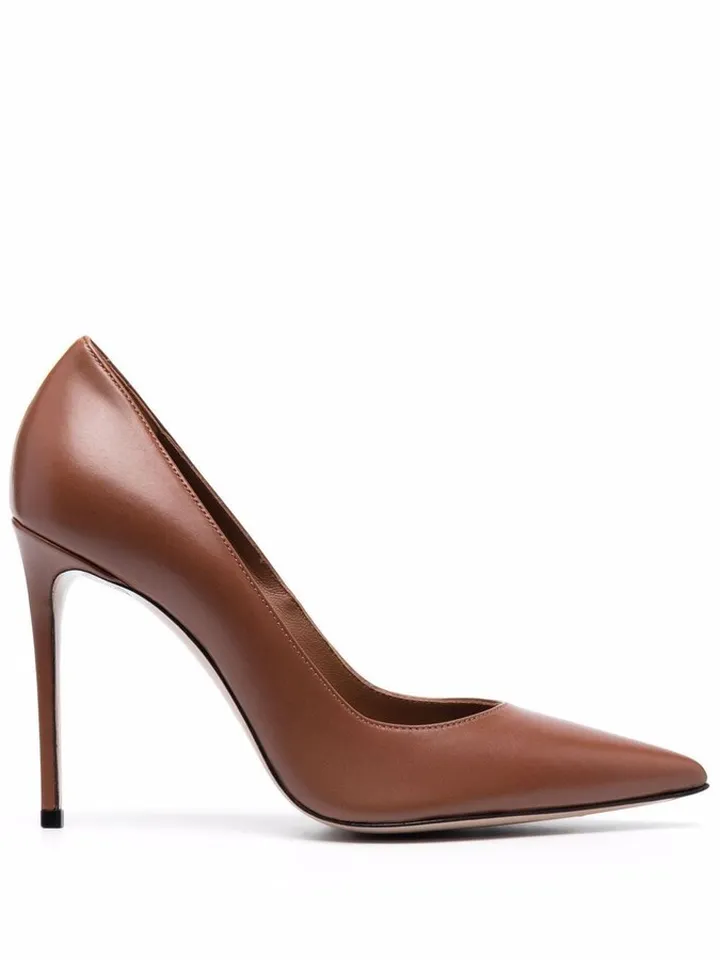 Eva 100mm leather pumps