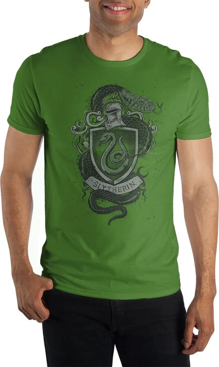 Harry Potter House Slytherin Coat of Arms Short-Sleeve T-Shirt-X-Large