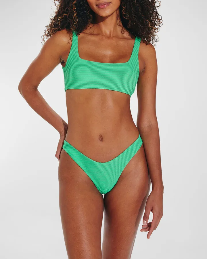 Zuri Ribbed Bralette Bikini Top
