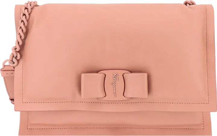 Leather shoulder strap with iconic Vara bow