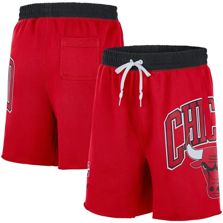 Nike Men's Chicago Bulls 75th Anniversary Courtside Fleece Shorts