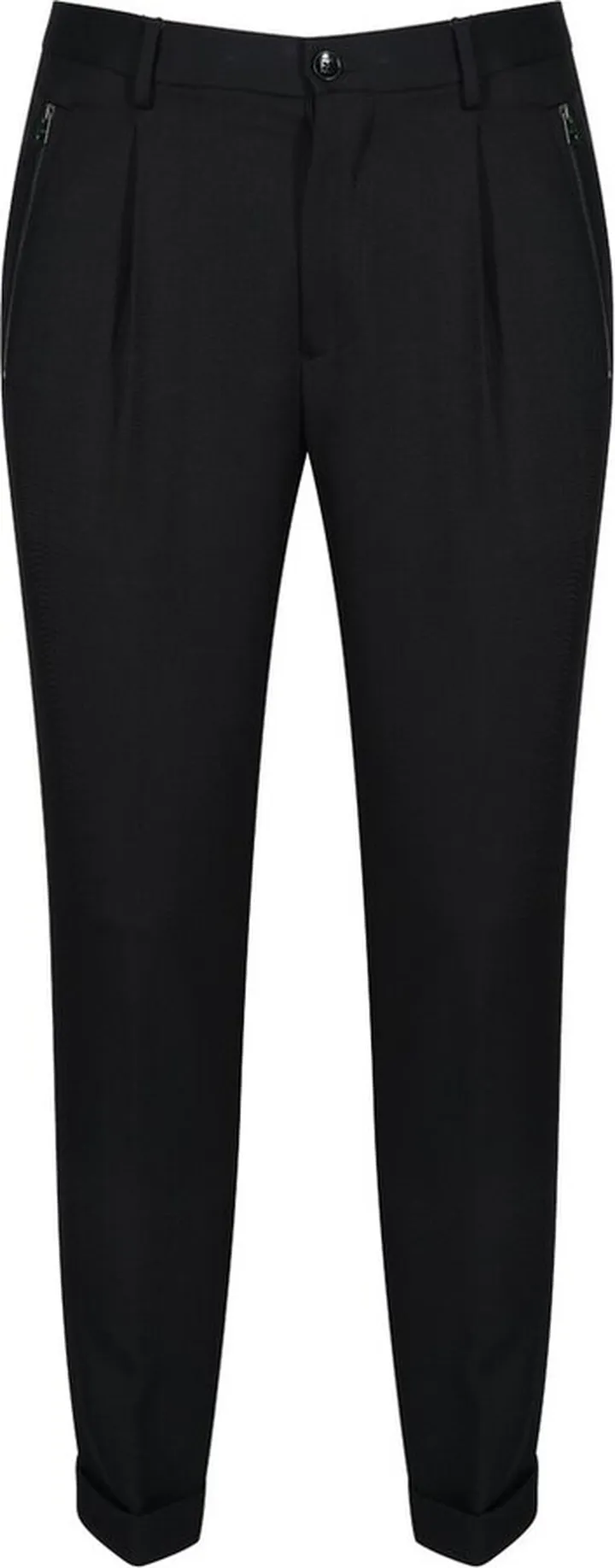 Etro Turn-Up Zip Detailed Tapered Trousers