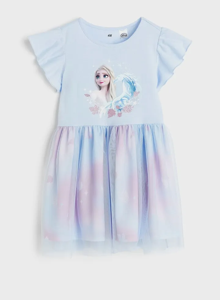 Kids Frozen Character Midi Dress