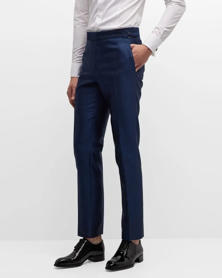 Men's Shiny Twill Dress Pants