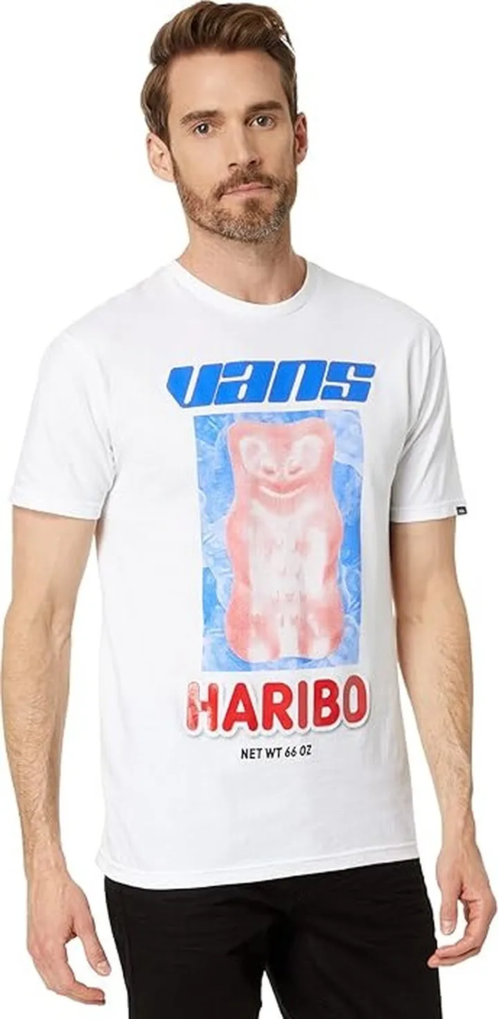 Vans Haribo Short Sleeve Tee (White) Men's Clothing