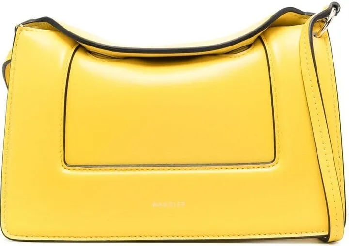 Leather Logo-Print Shoulder Bag