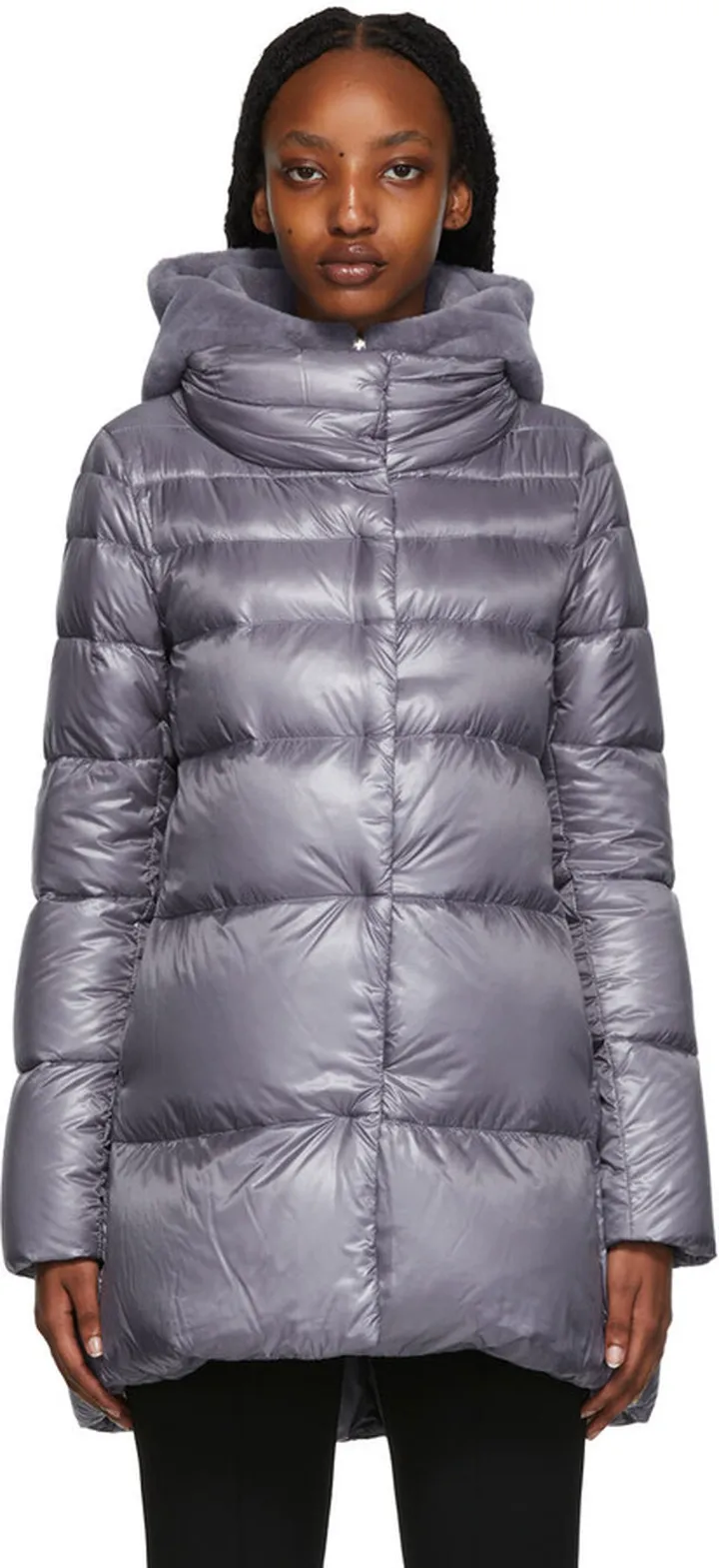 Herno Purple Nylon Down Jacket