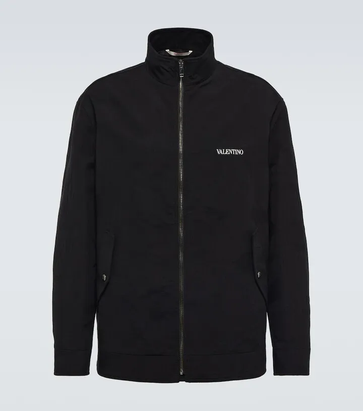 Logo cotton-blend jacket