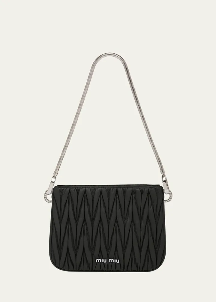 Matelasse Lambskin Shoulder Bag
